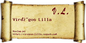 Virágos Lilla névjegykártya