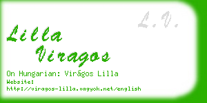 lilla viragos business card